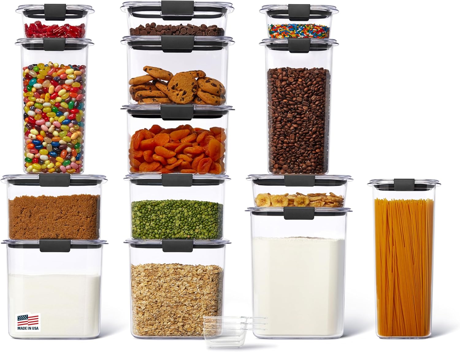 Food Storage Kitchen Container Set - Brilliance 14-Piece Food Storage Container Set