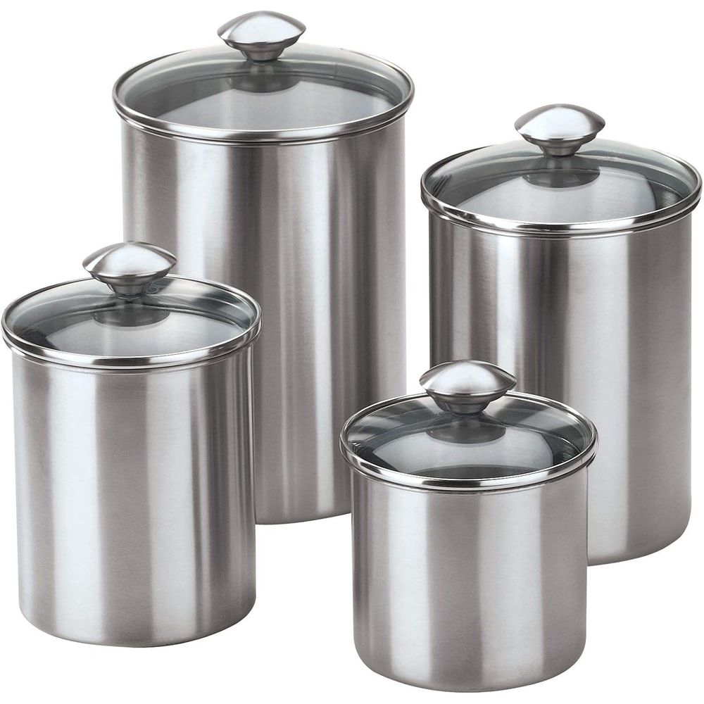 Food Storage Stainless Steel Containers - 4-Piece Stainless Steel Food Storage Container