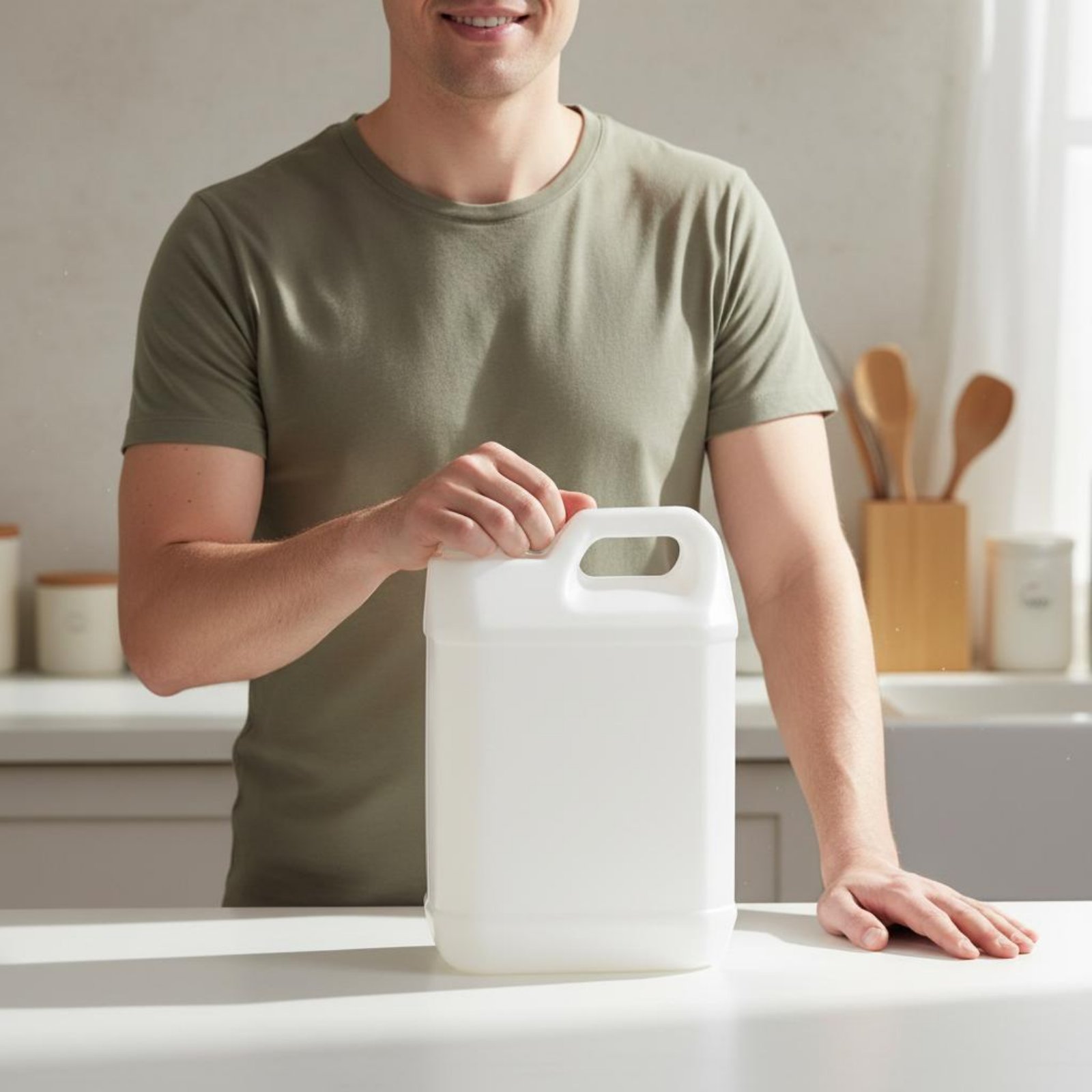 Food Storage Containers - Food-Safe Plastic Jug Versatile Reusable Water