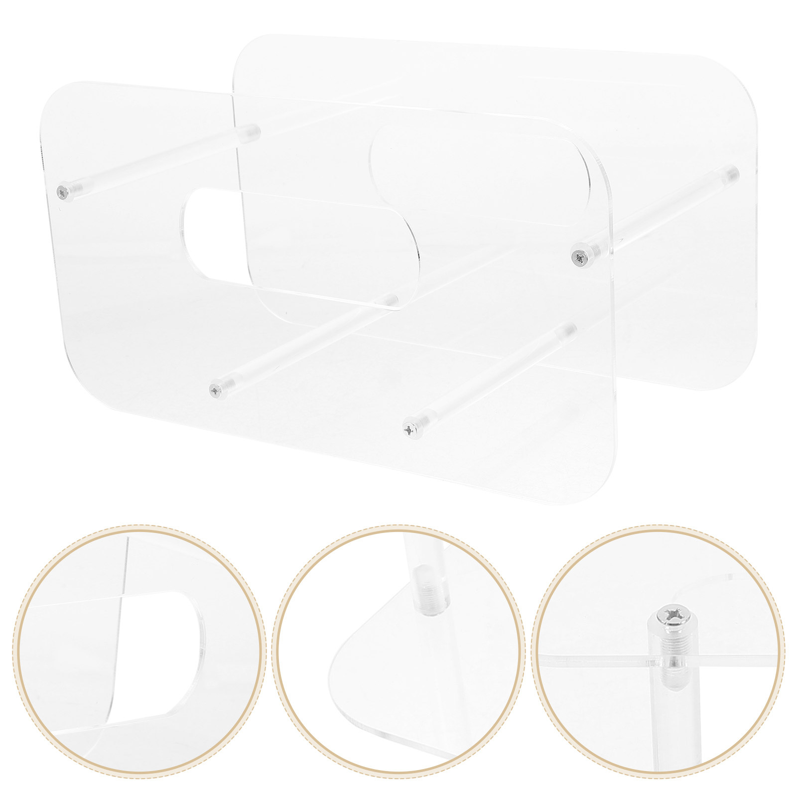 Food Storage Restaurant - Acrylic Plate Rack Transparent Space Saving