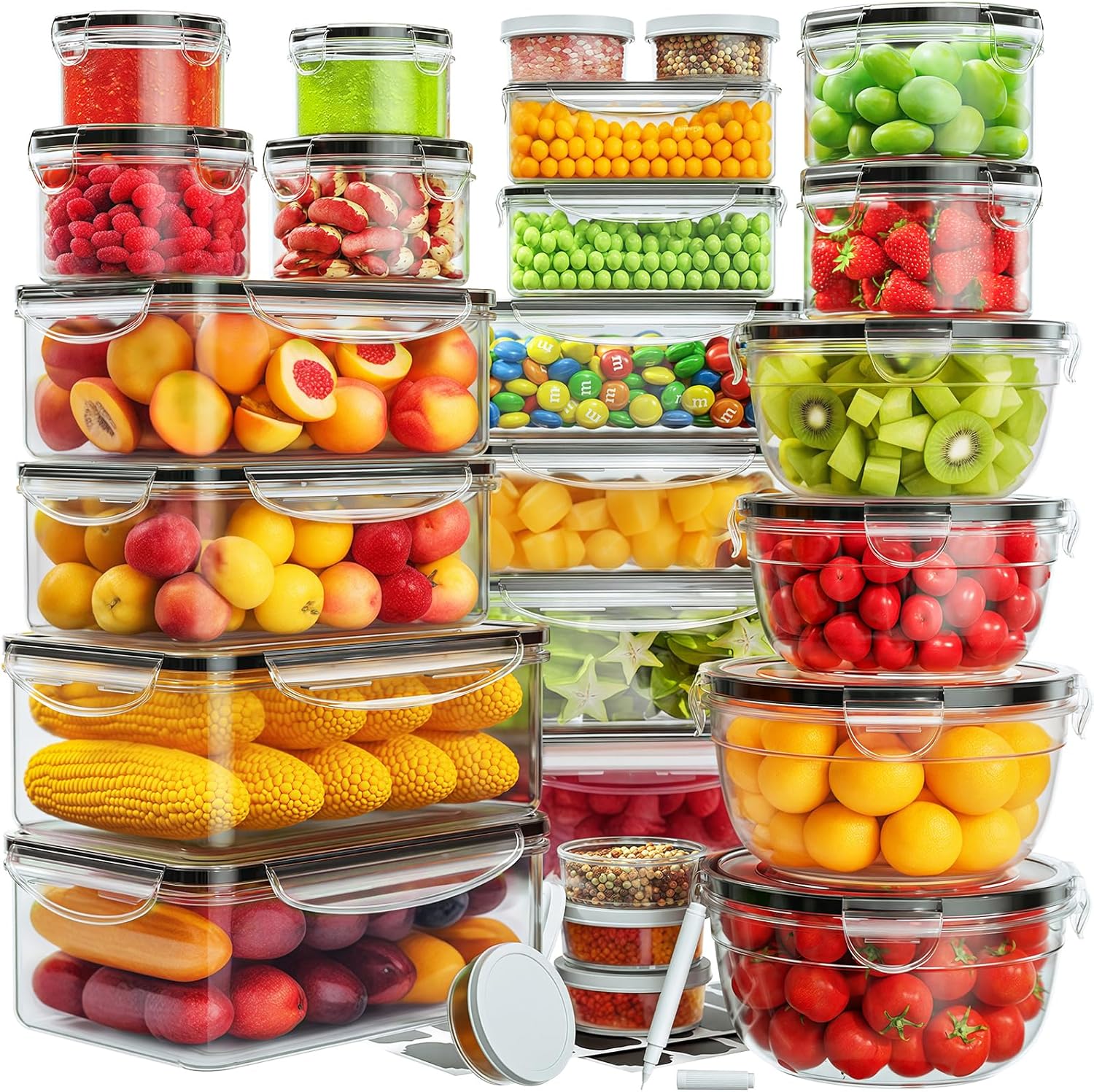 Food Storage Meals - 52 PCS Food Storage Containers with