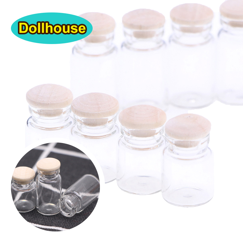 Food Storage Jars - 4Pcs 1:12 Dollhouse Miniature Glass Jars