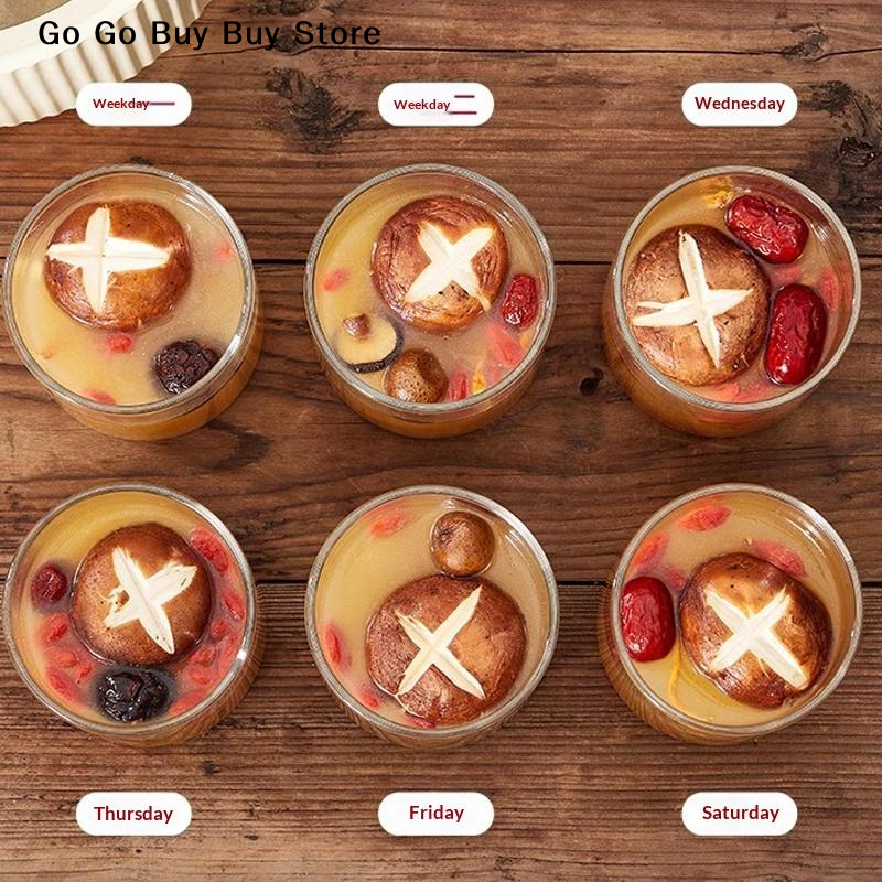 Food Storage Jars - 【ST】1Pc 240/400ML Glass Food Storage Jar