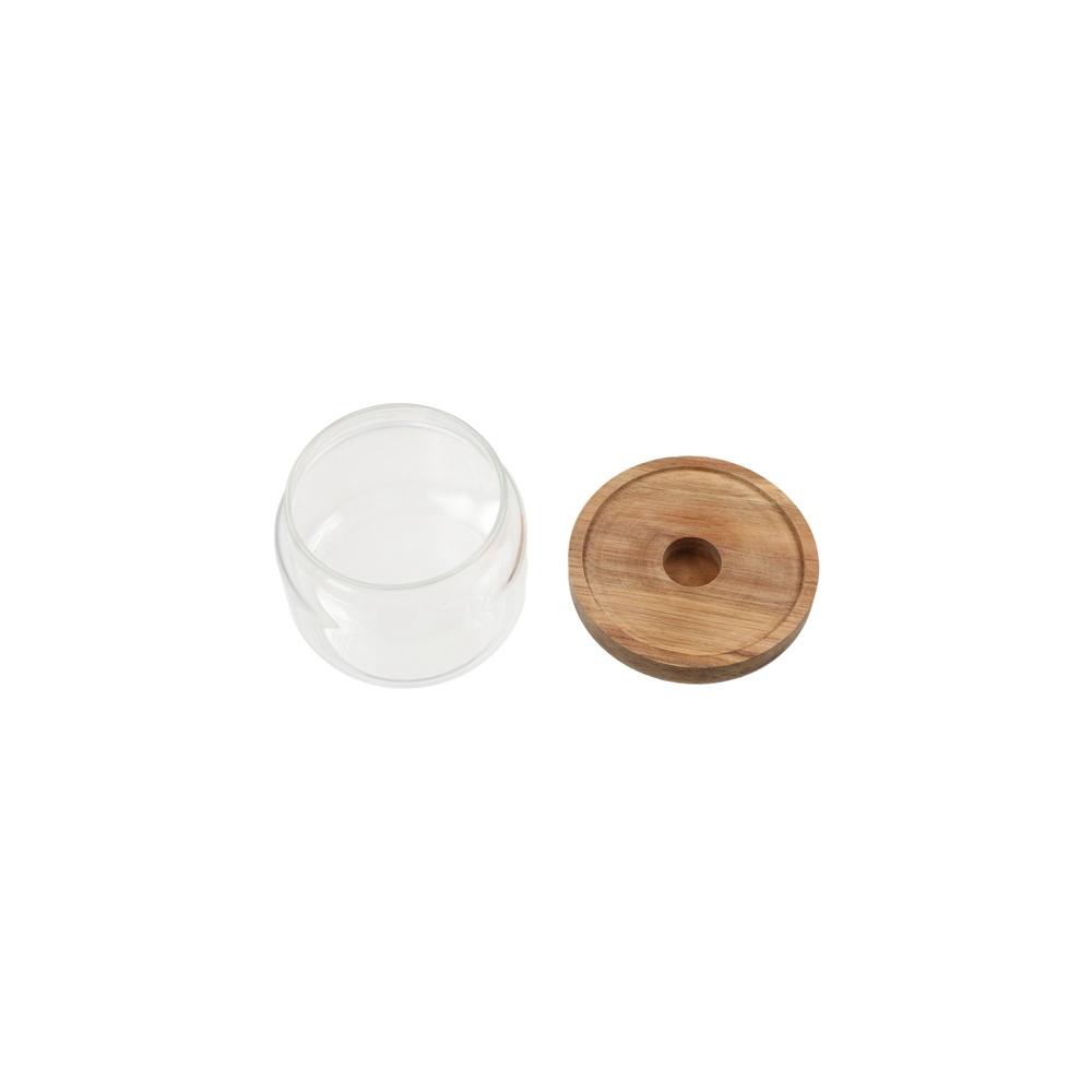 Wooden Lid Glass Food Storage  – обзор и цена Food Storage Glass Round