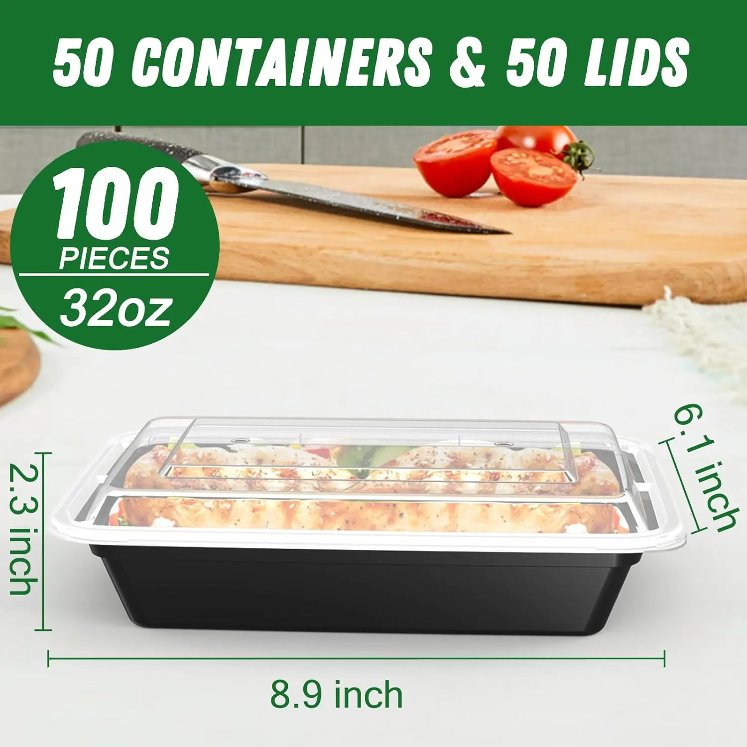 50 Pack (100-Piece) 32 oz Meal – обзор и цена Food Storage Meals