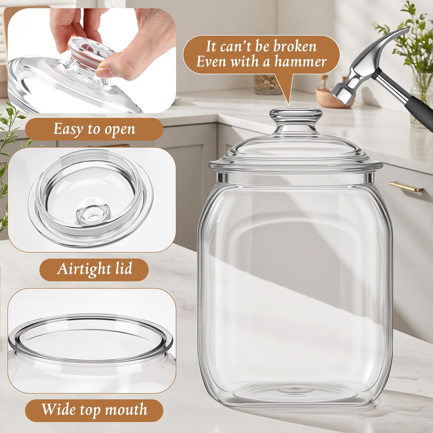 2 Pack Acrylic Cookie Candy Ja – обзор и цена Food Storage Jars