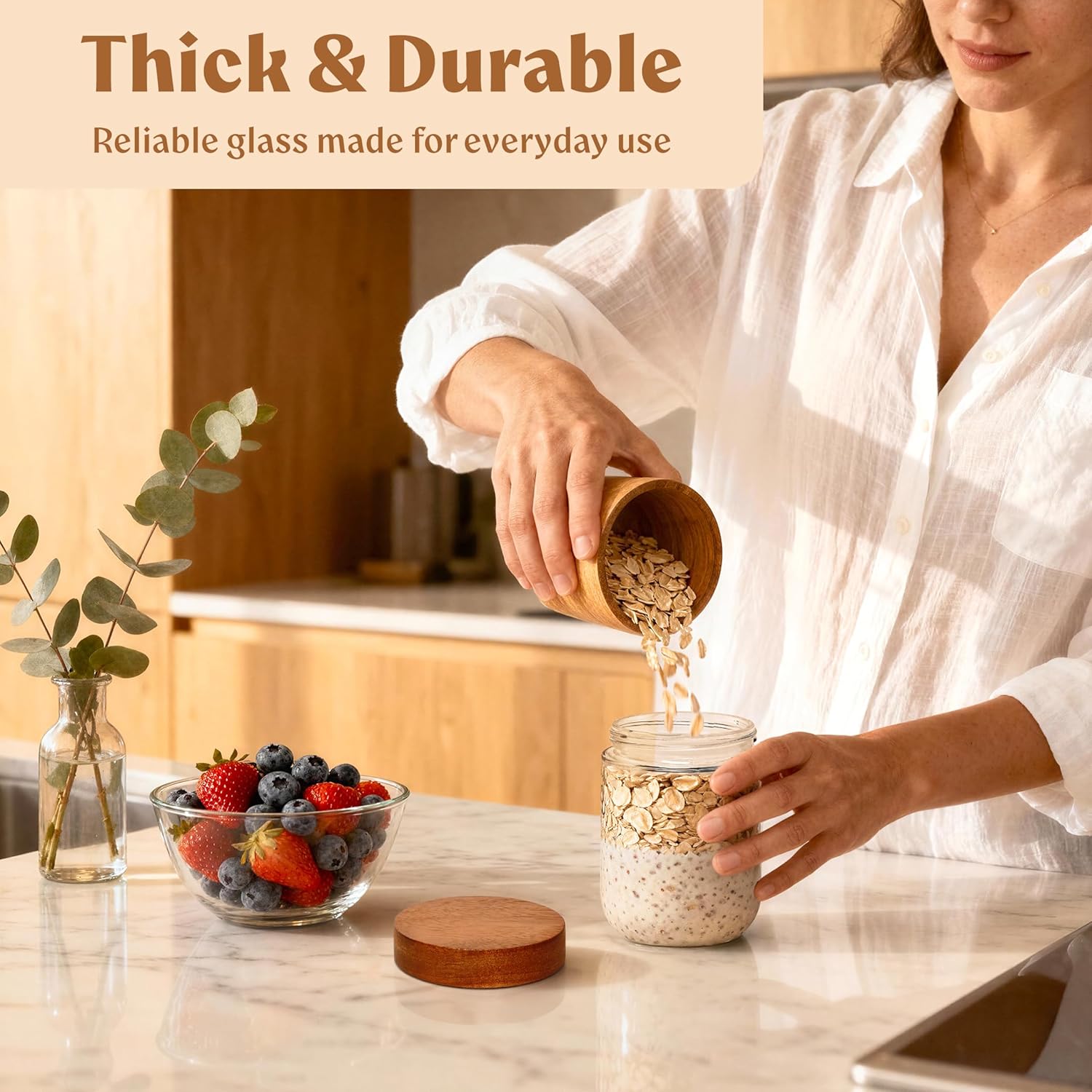 Overnight Oats Containers with – обзор и цена Food Storage Jars