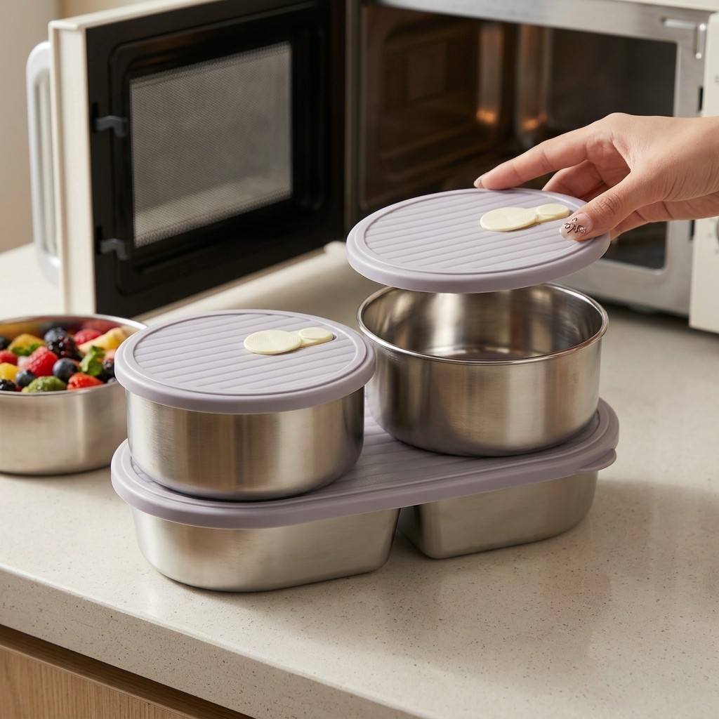 Microwavable 304 Stainless Ste – обзор и цена Food Storage Oven Safe