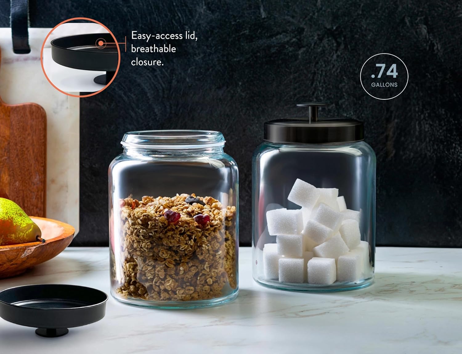Glass Kitchen Canister Set, Fo – обзор и цена Food Storage Jars