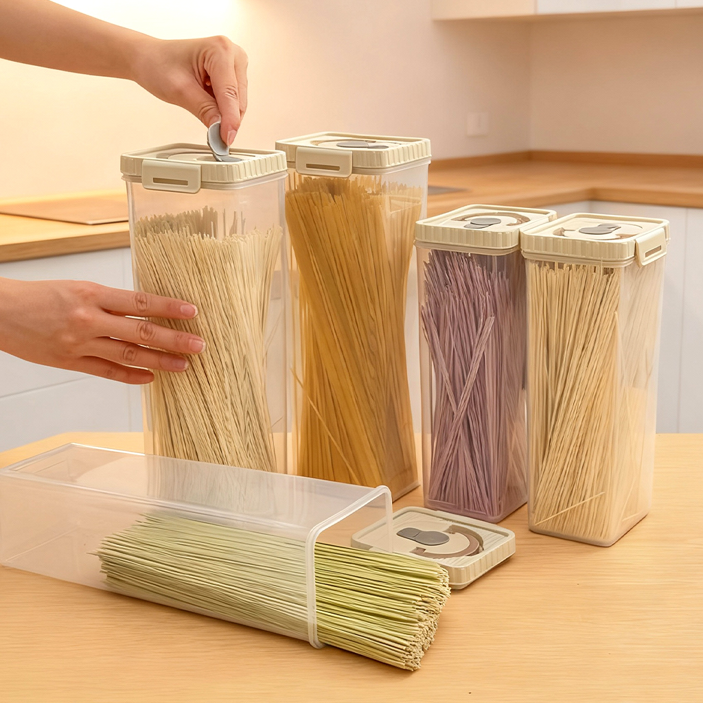 Noodles Sealed Storage Box Wit – обзор и цена Food Storage Meals