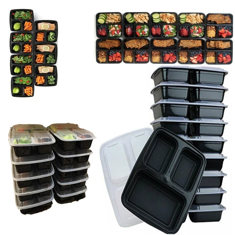 7 Pack 3 Compartment Meal Prep – обзор и цена Food Storage Oven Safe