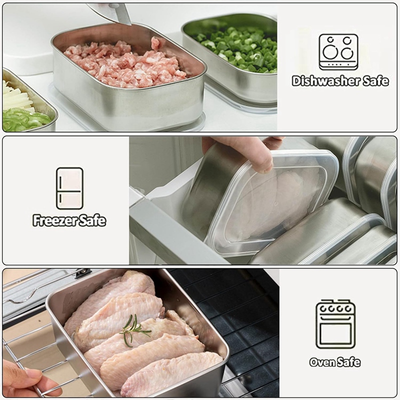 Stainless Steel Containers for – обзор и цена Food Storage Containers