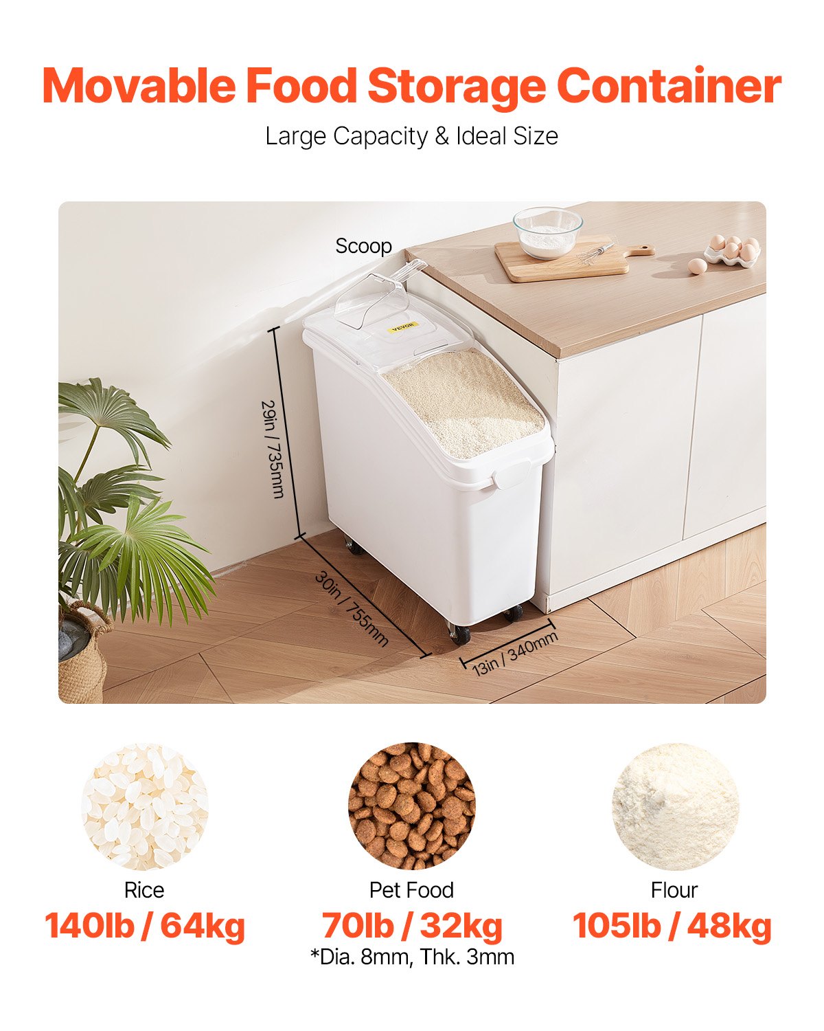 Food Ingredient Bin 21Gallon/8 – обзор и цена Food Storage Restaurant