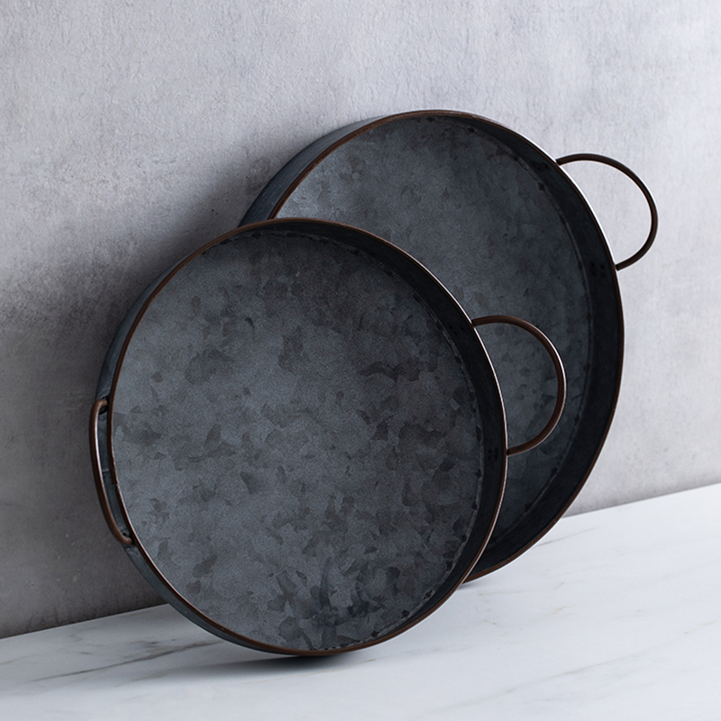 European Retro Round Iron Plat – обзор и цена Food Storage Restaurant