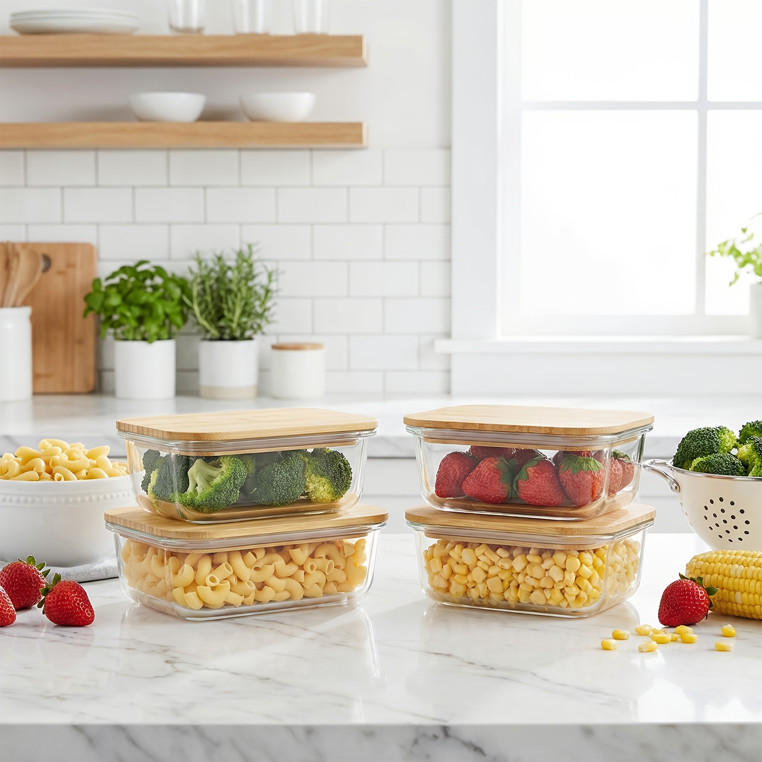 8pcs(4pcs Containers And 4pcs  – обзор и цена Food Storage Oven Safe