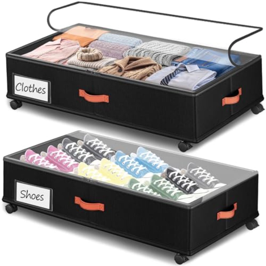 2026Under Bed Storage with Whe – обзор и цена Food Storage Under Bed