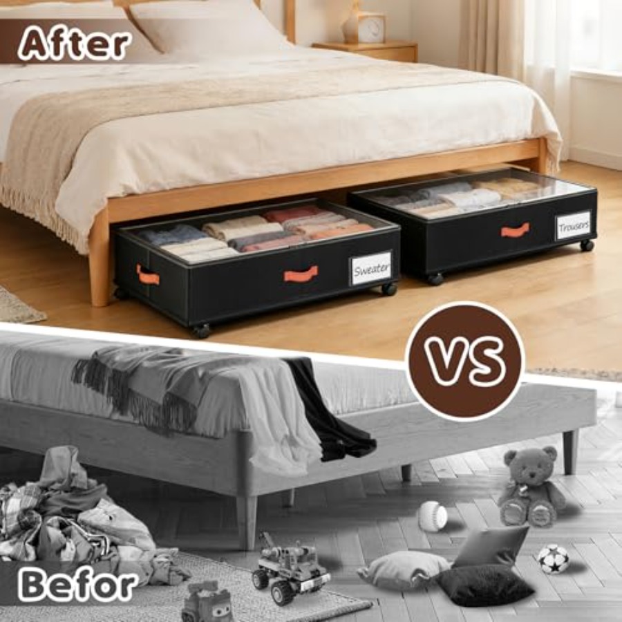2026Under Bed Storage with Whe – обзор и цена Food Storage Under Bed