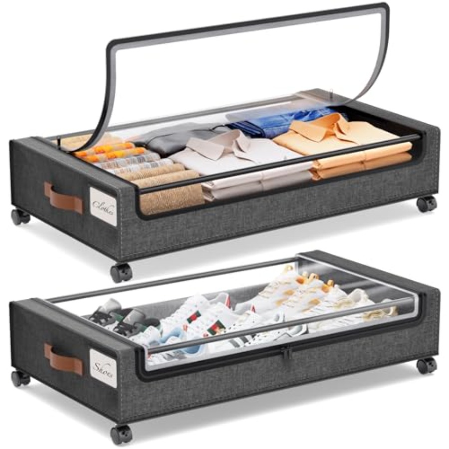 2026Under Bed Storage with Whe – обзор и цена Food Storage Under Bed