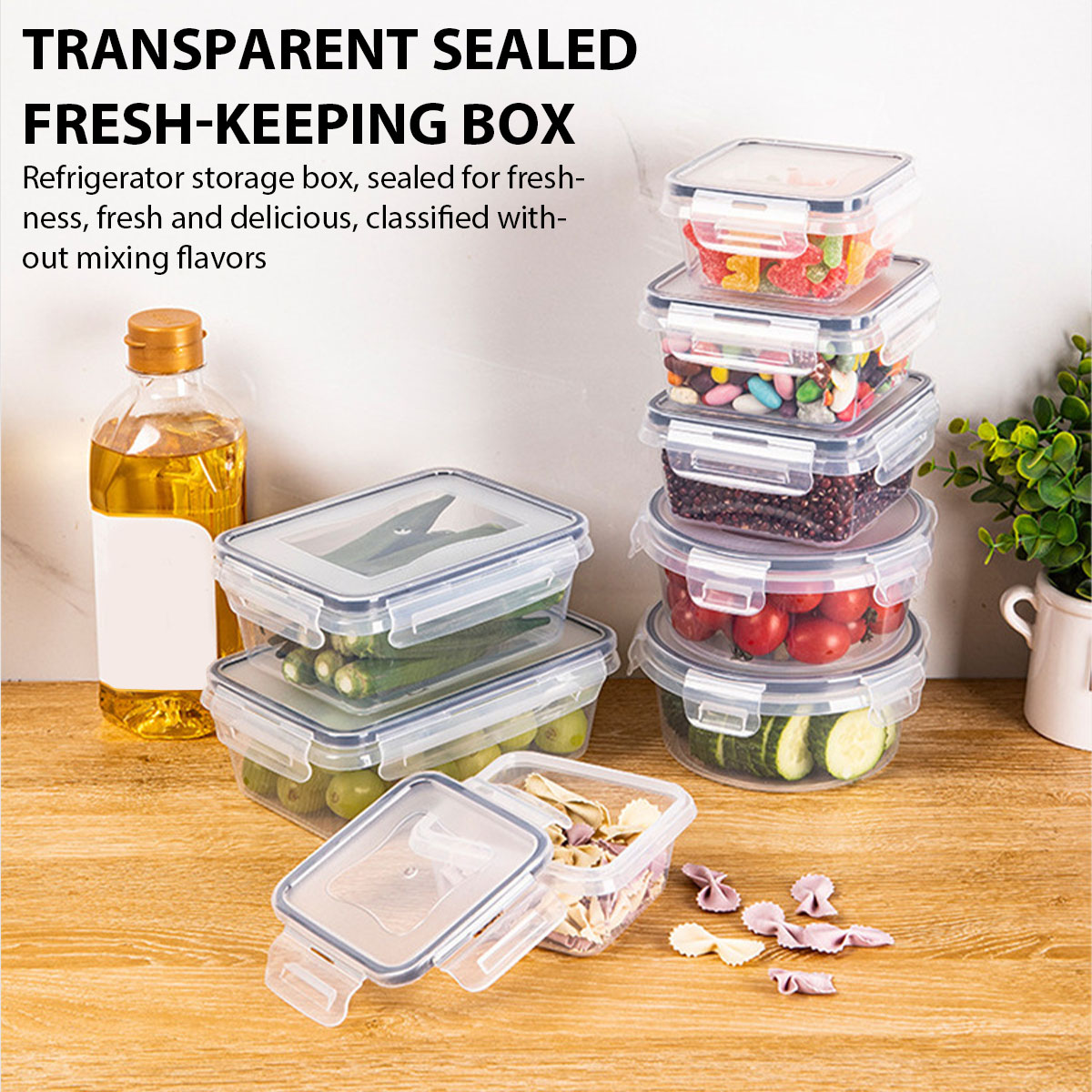 24Pcs/set Food Storage Box Set – обзор и цена Food Storage Kitchen Container Set