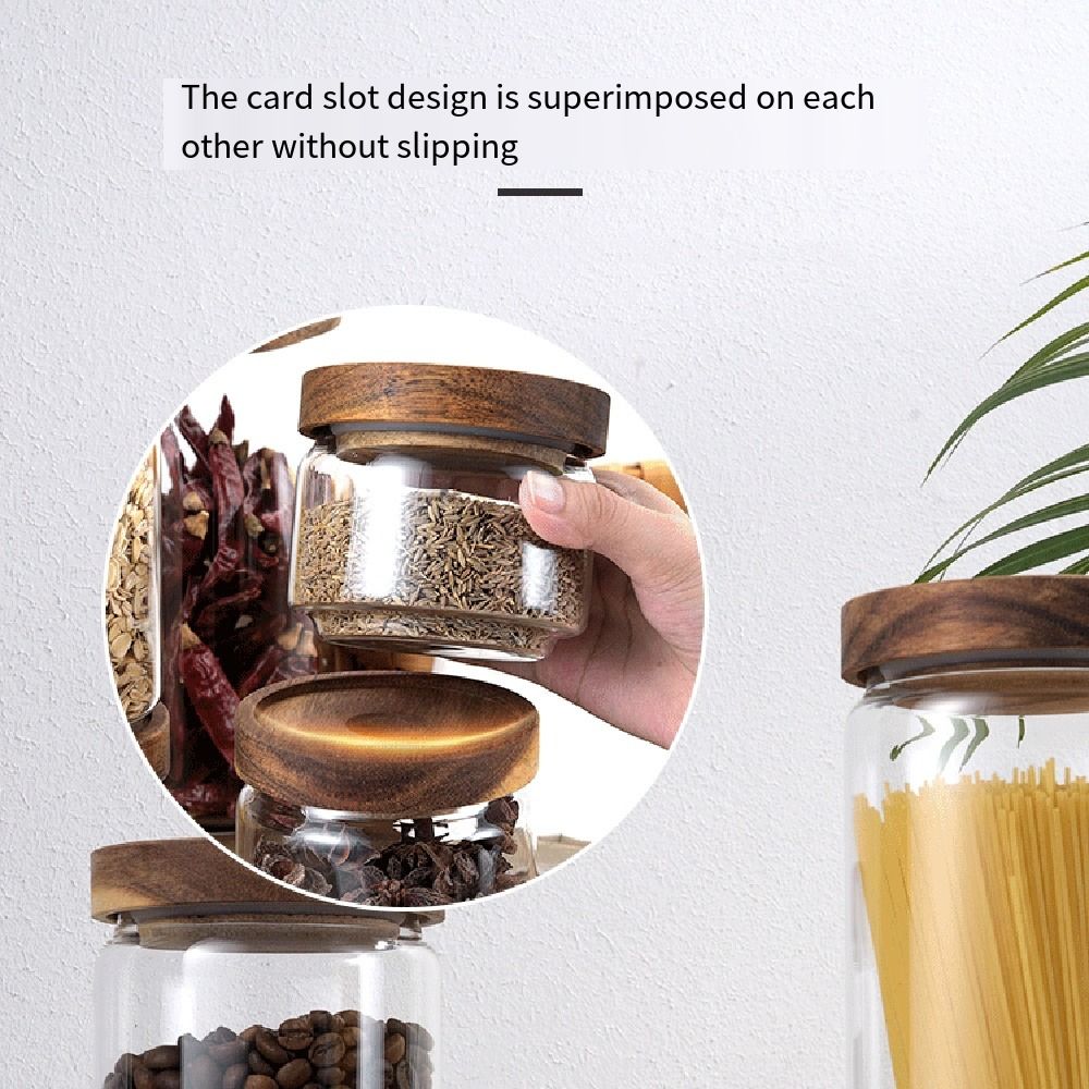 Multi-Use Wooden Lid Glass Foo – обзор и цена Food Storage Glass Round