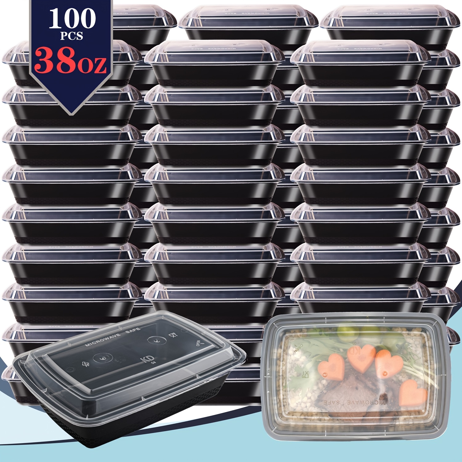 usBlack 100pcs (50 Containers  – обзор и цена Food Storage Is