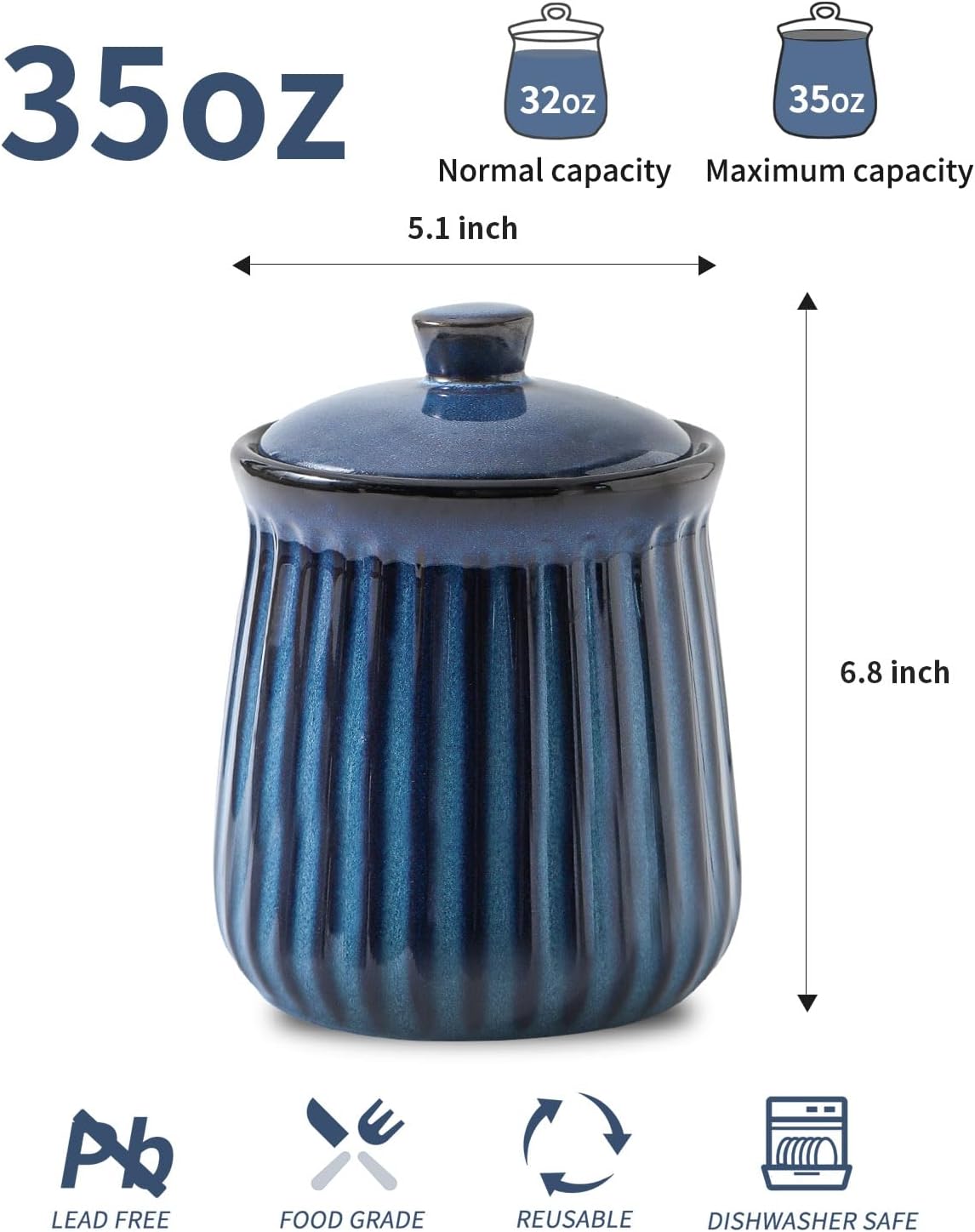 Ceramic Storage Containers, 35 – обзор и цена Food Storage Jars