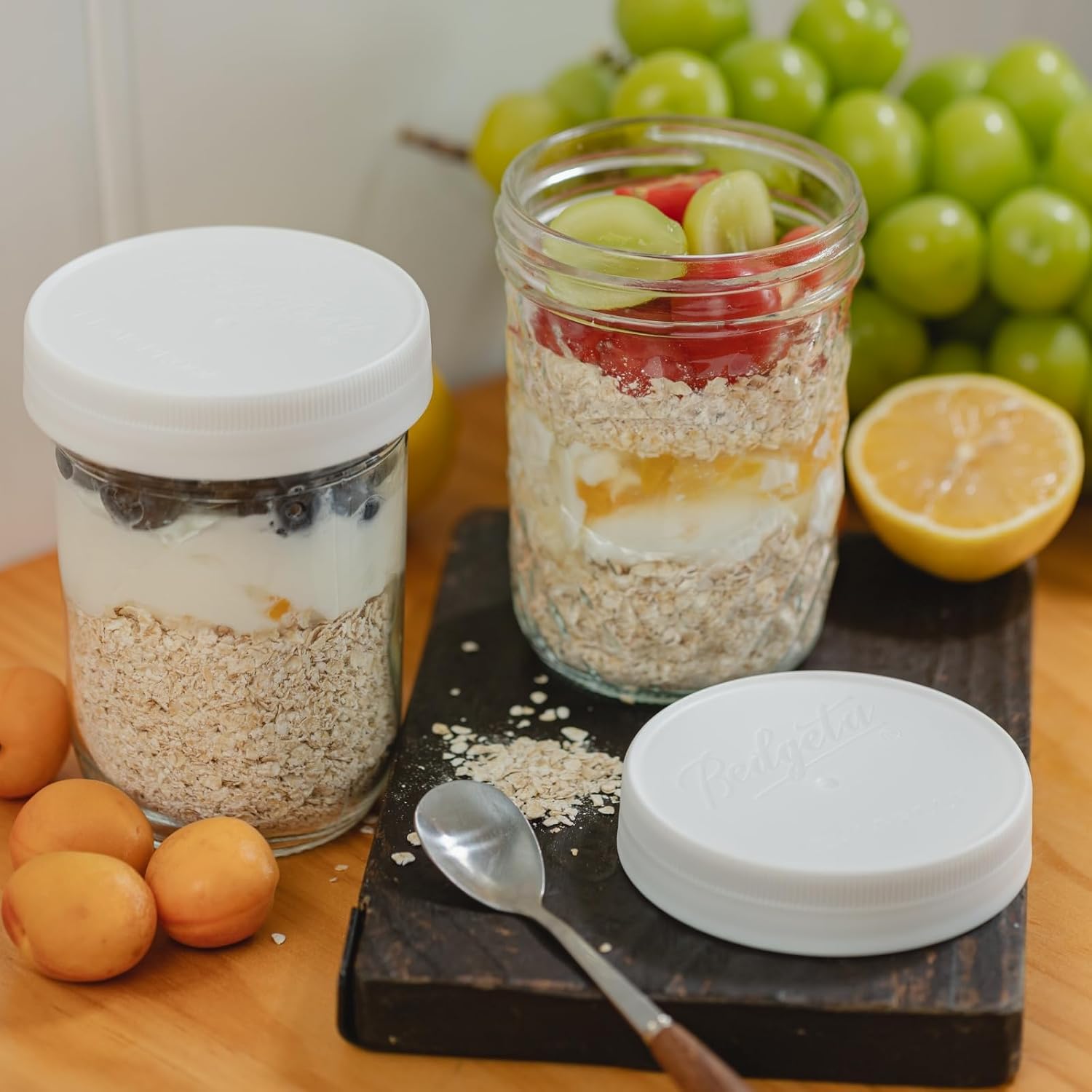 12 Pack 16 oz Wide Mouth Clear – обзор и цена Food Storage Jars