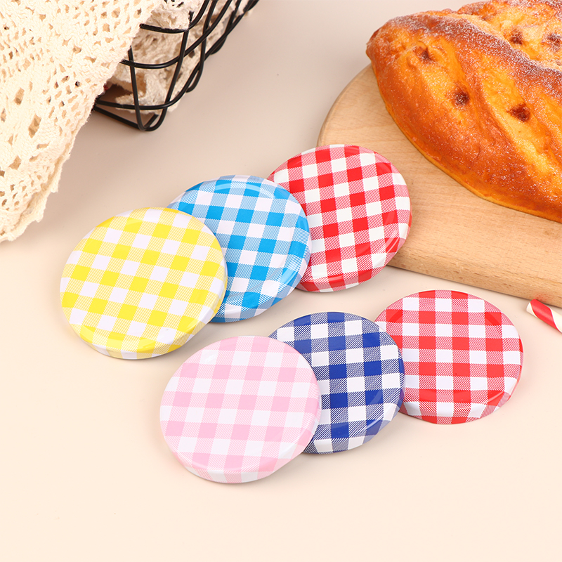 10 Pcs Colorful Lattice Jam Ja – обзор и цена Food Storage Glass Round
