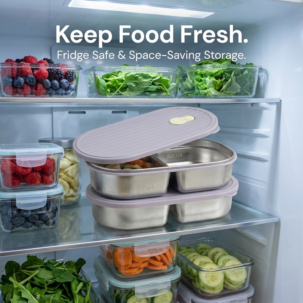 1/2PCS 304 Stainless Steel Ben – обзор и цена Food Storage Oven Safe