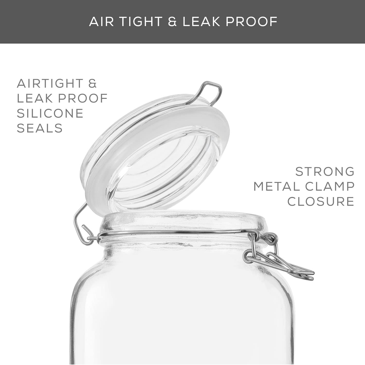 Airtight Glass Jars with Lids  – обзор и цена Food Storage Jars