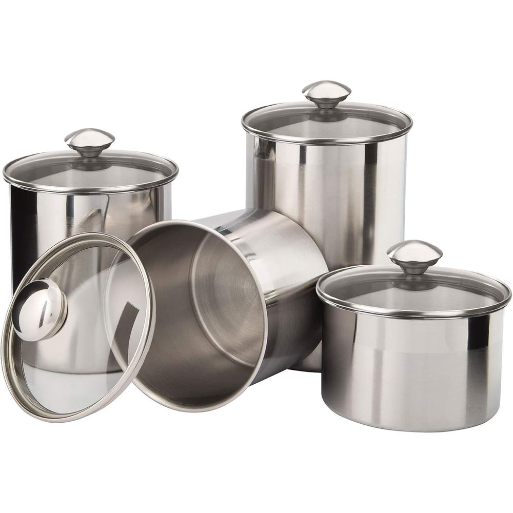 4-Piece Stainless Steel Food S – обзор и цена Food Storage Stainless Steel Containers