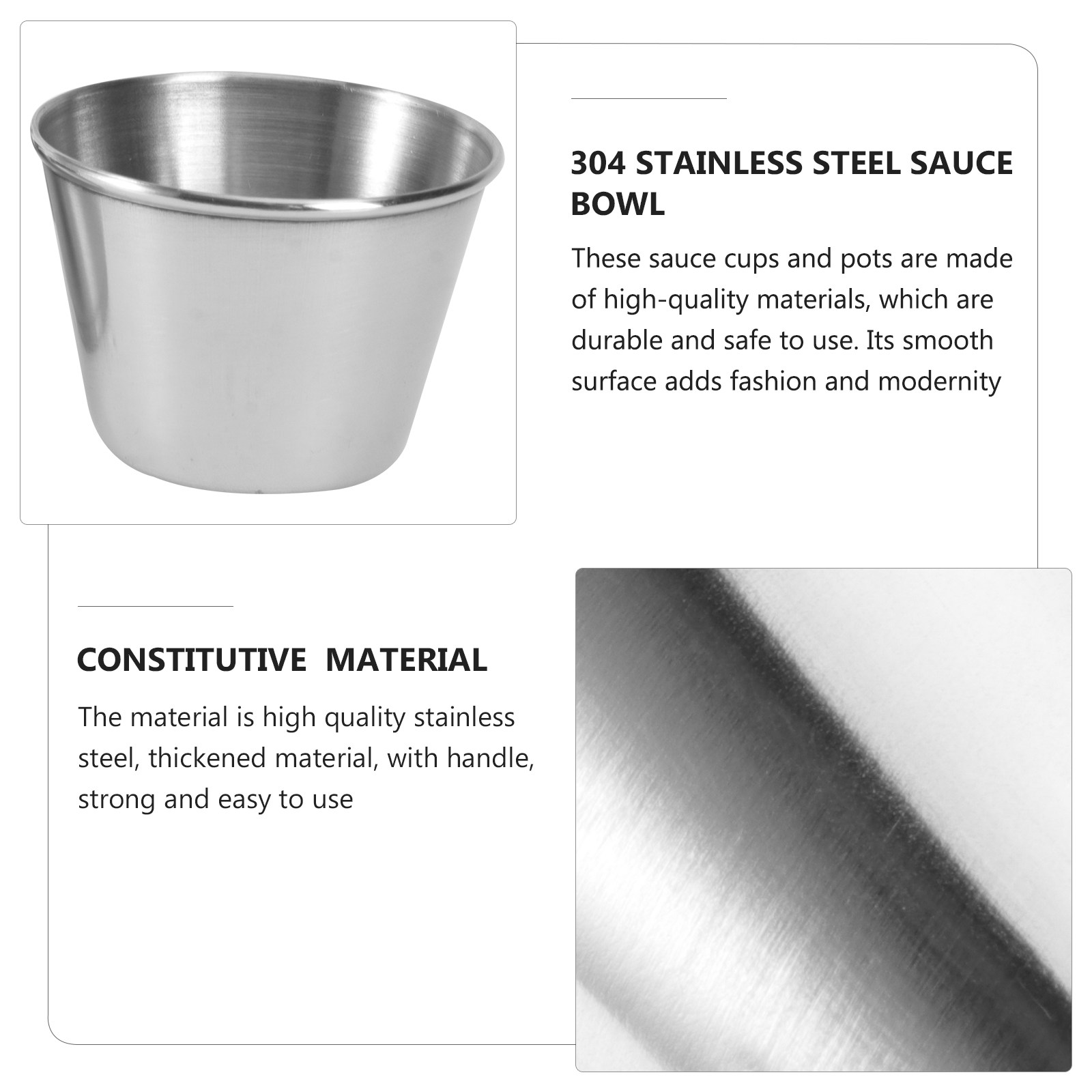 1Set Stainless Steel Sauce Cup – обзор и цена Food Storage Temperature