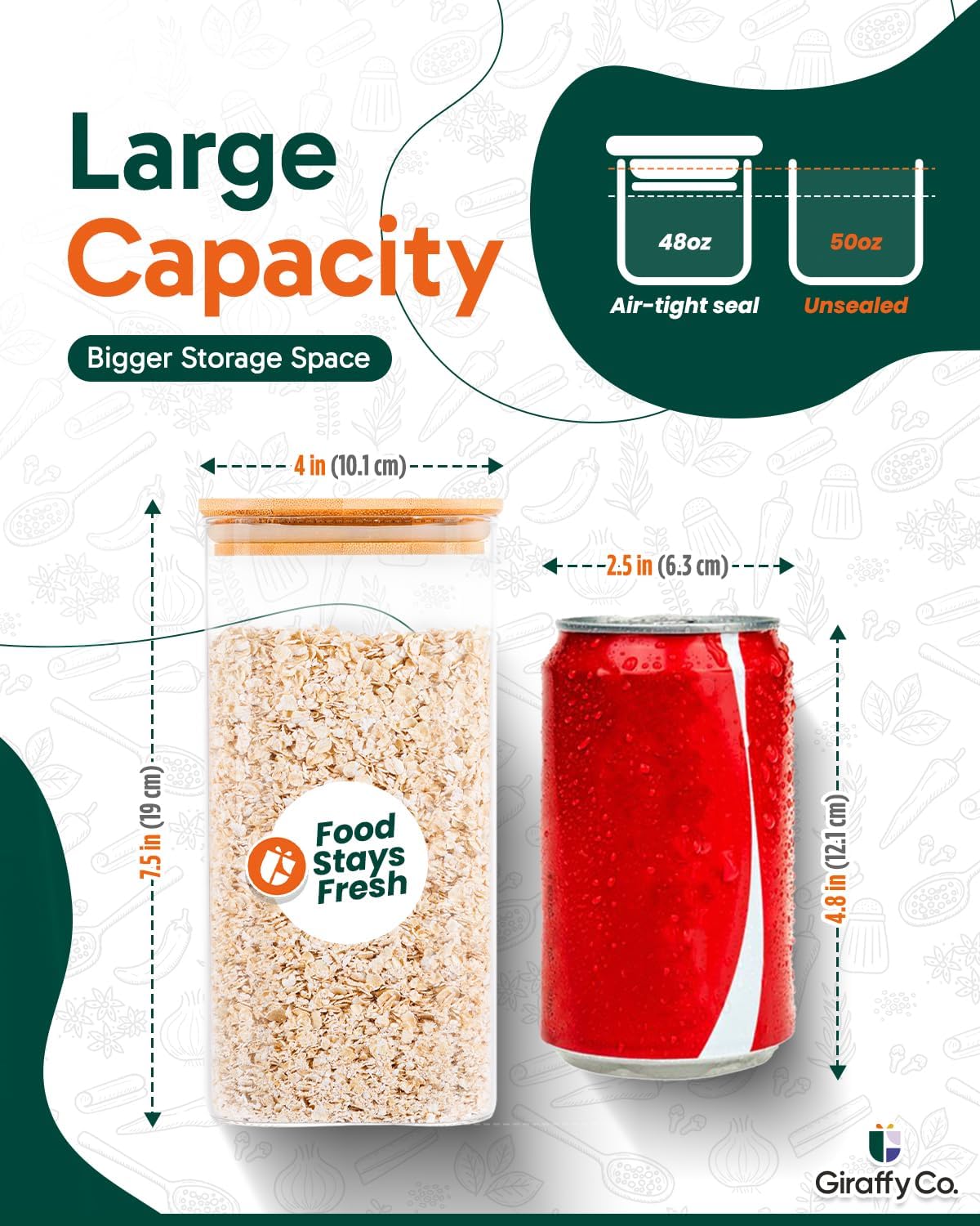 Glass Food Storage Jars with A – обзор и цена Food Storage Jars