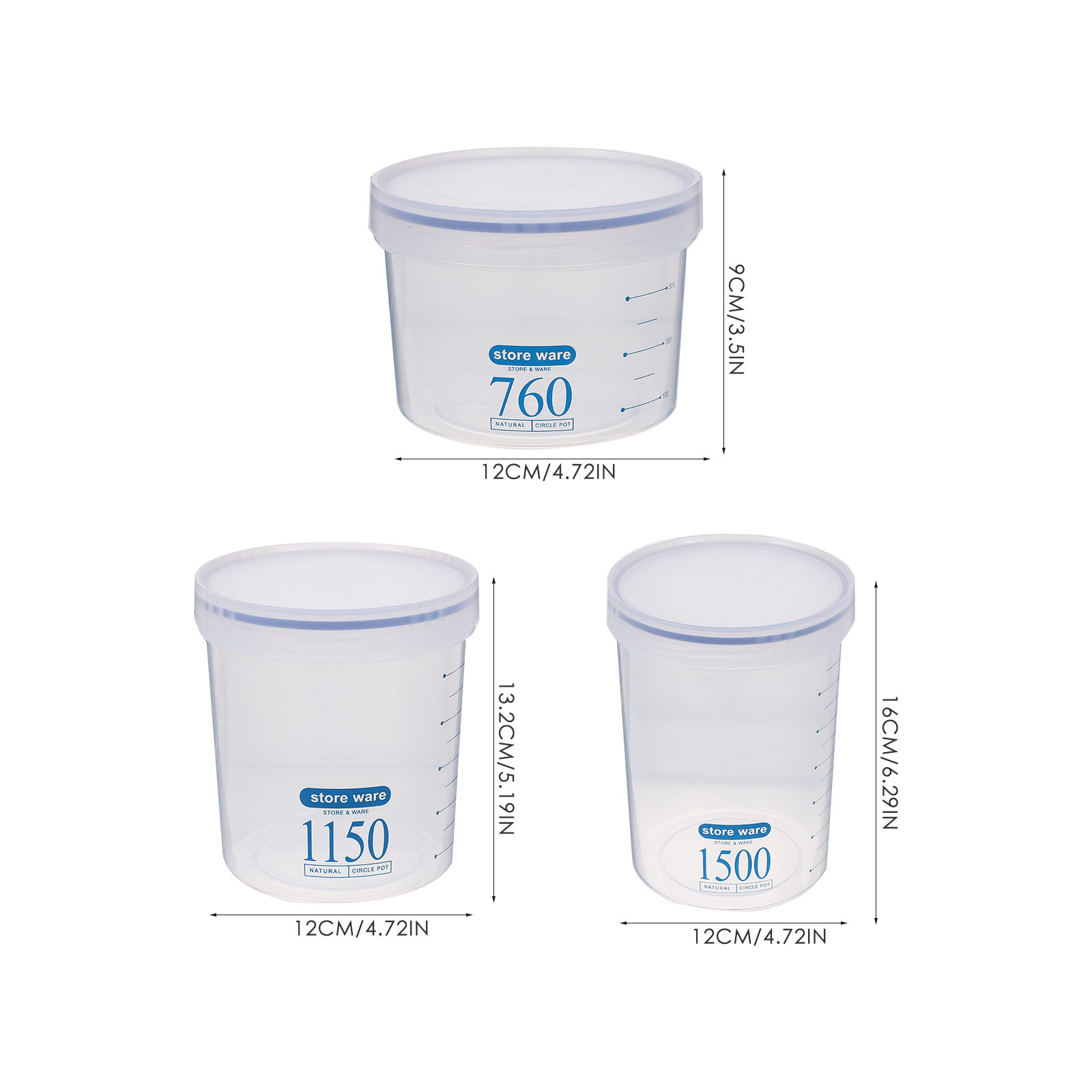 3Pcs Airtight Food Storage Jar – обзор и цена Food Storage Jars