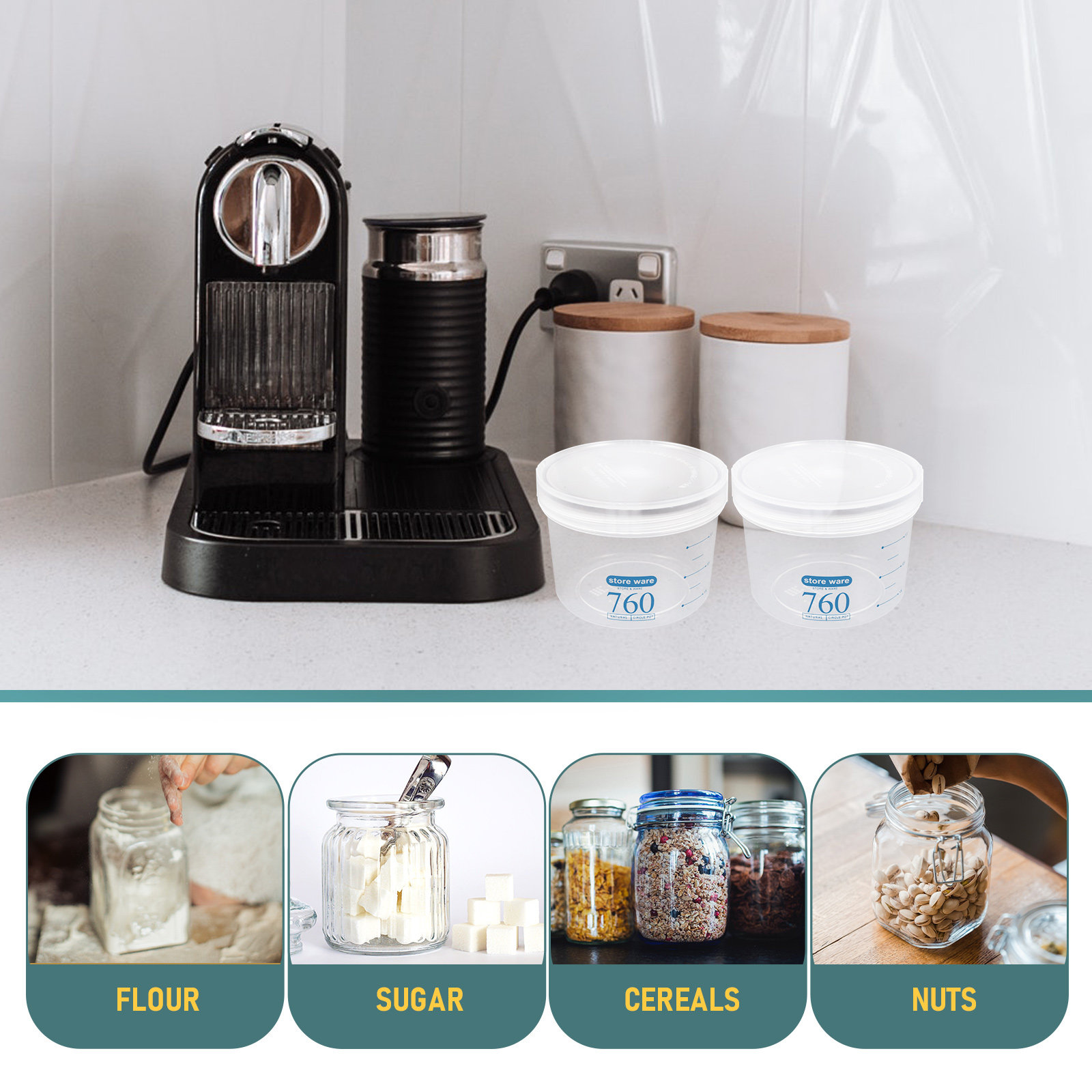 3Pcs Airtight Food Storage Jar – обзор и цена Food Storage Jars