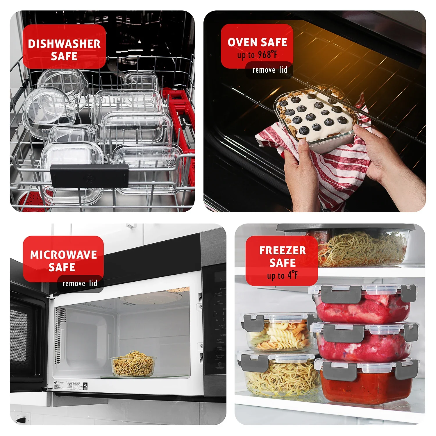 Glass Food Storage Containers  – обзор и цена Food Storage Oven Safe