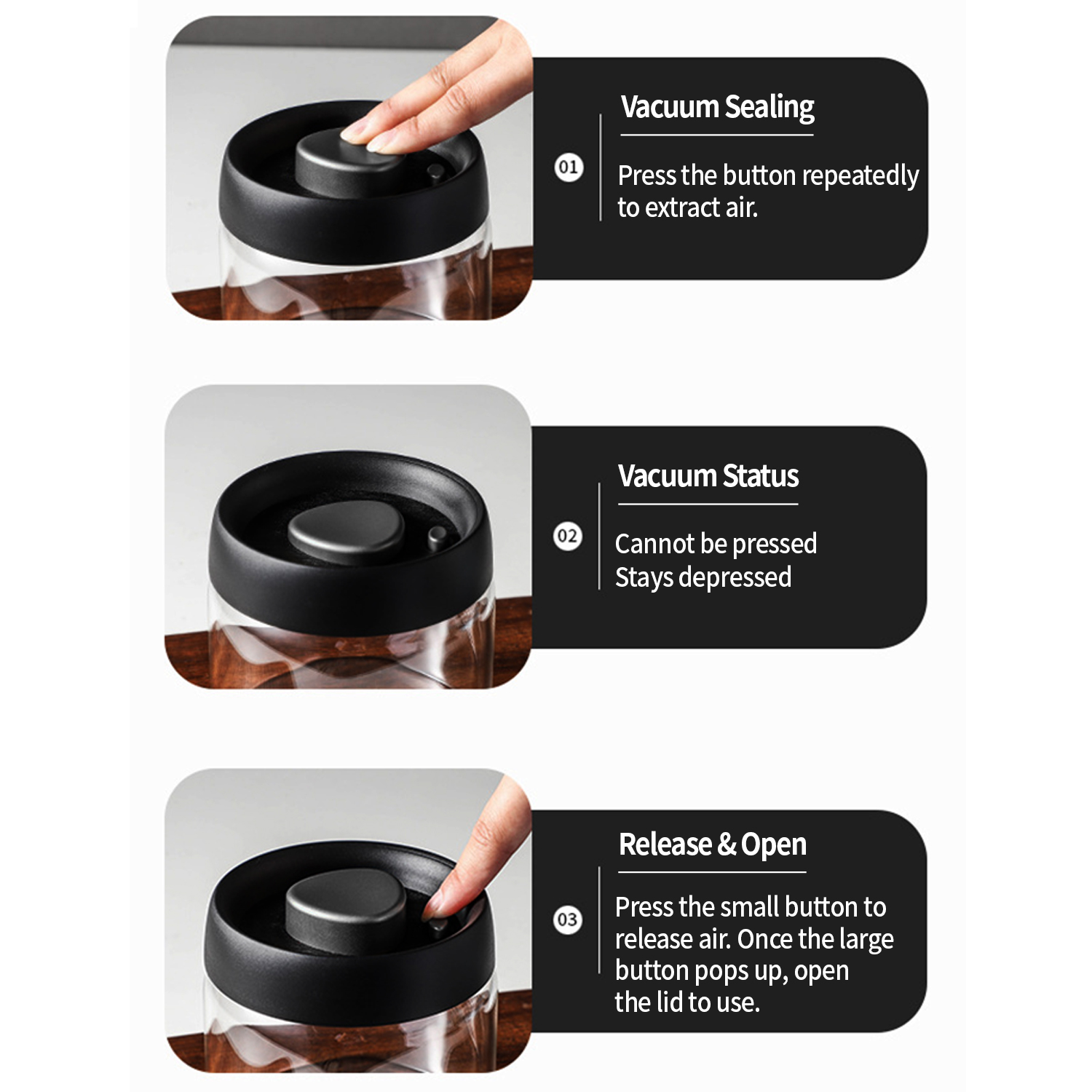OANKR Vacuum Coffee Canister 5 – обзор и цена Food Storage Meals
