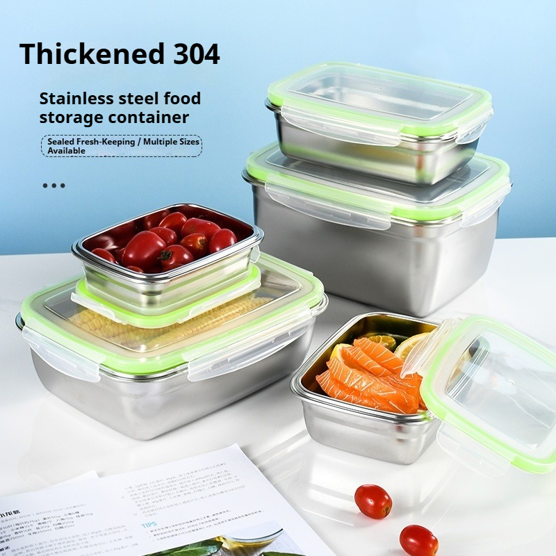 304 Stainless Steel Lunch Box  – обзор и цена Food Storage Oven Safe