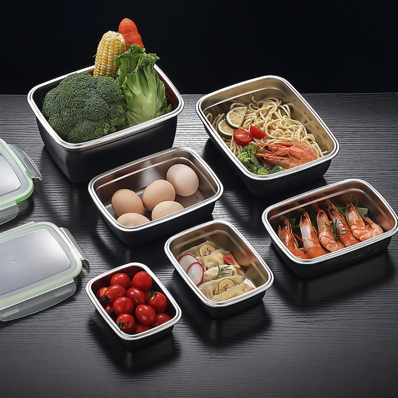 304 Stainless Steel Lunch Box  – обзор и цена Food Storage Oven Safe