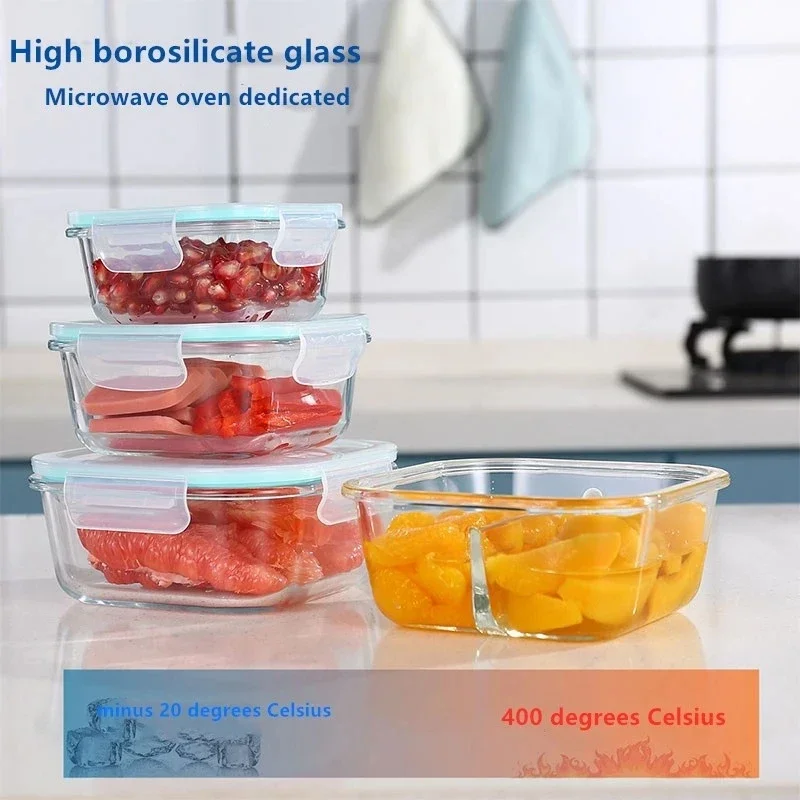 Glass Fresh-Keeping Box high B – обзор и цена Food Storage Oven Safe