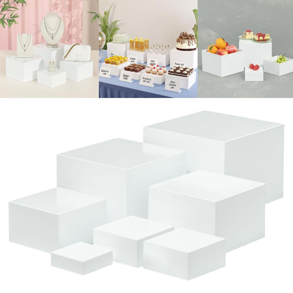 7 Pieces Acrylic Cube Display  – обзор и цена Food Storage Restaurant