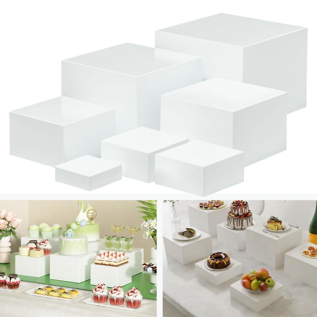 7 Pieces Acrylic Cube Display  – обзор и цена Food Storage Restaurant