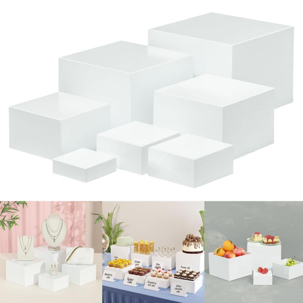 7 Pieces Acrylic Cube Display  – обзор и цена Food Storage Restaurant