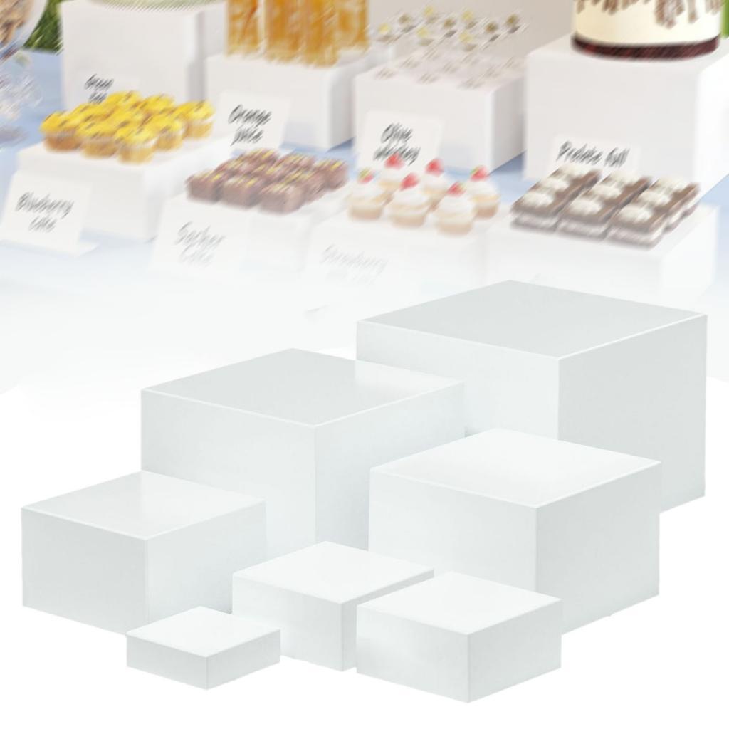 7 Pieces Acrylic Cube Display  – обзор и цена Food Storage Restaurant