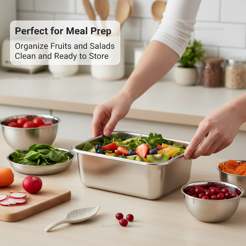 Plate Stainless Steel Food Con – обзор и цена Food Storage Stainless Steel Containers