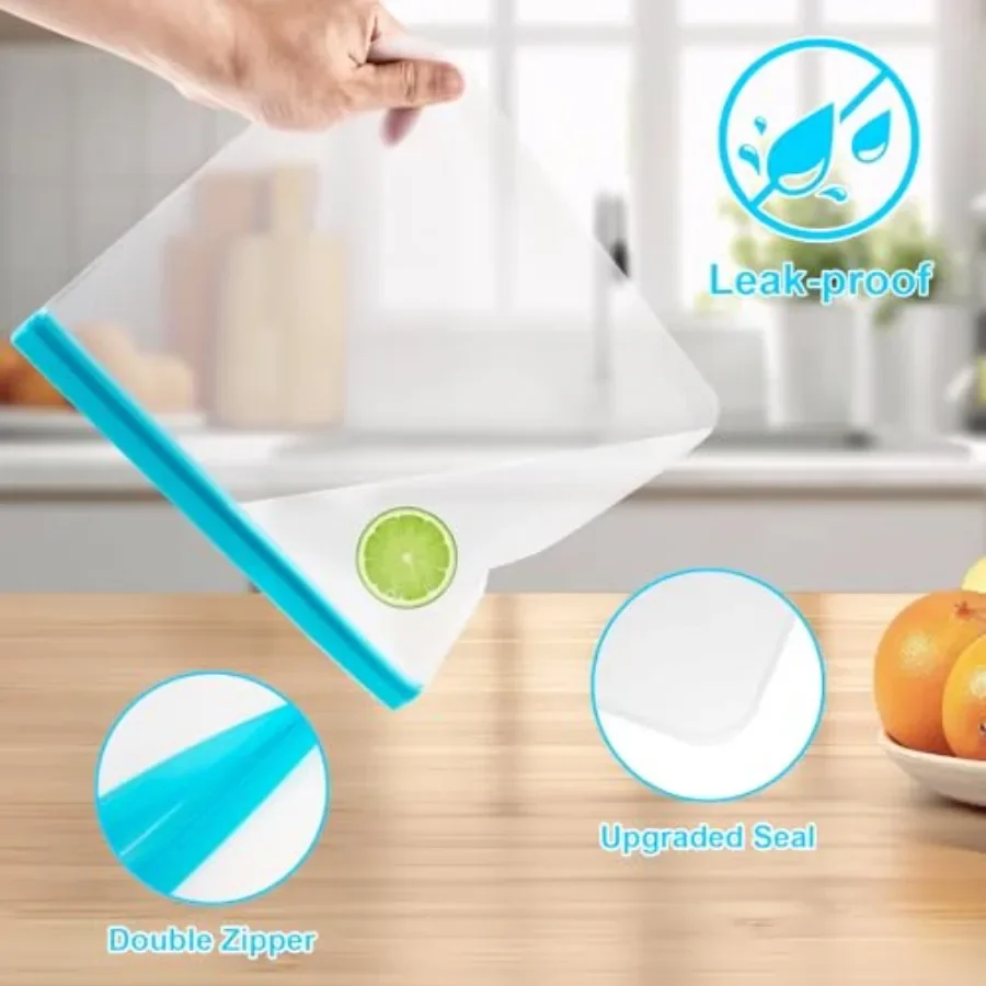 Reusable Freezer Bags for Home – обзор и цена Food Storage Silicone Bags