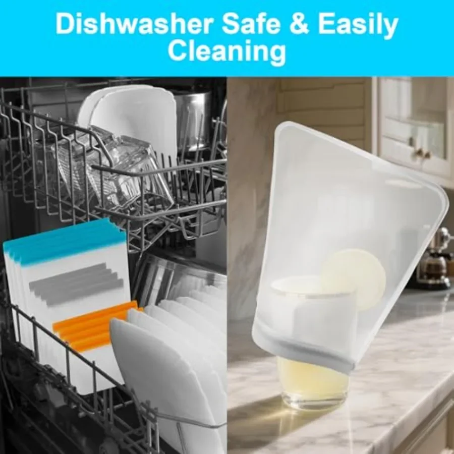 Reusable Freezer Bags for Home – обзор и цена Food Storage Silicone Bags
