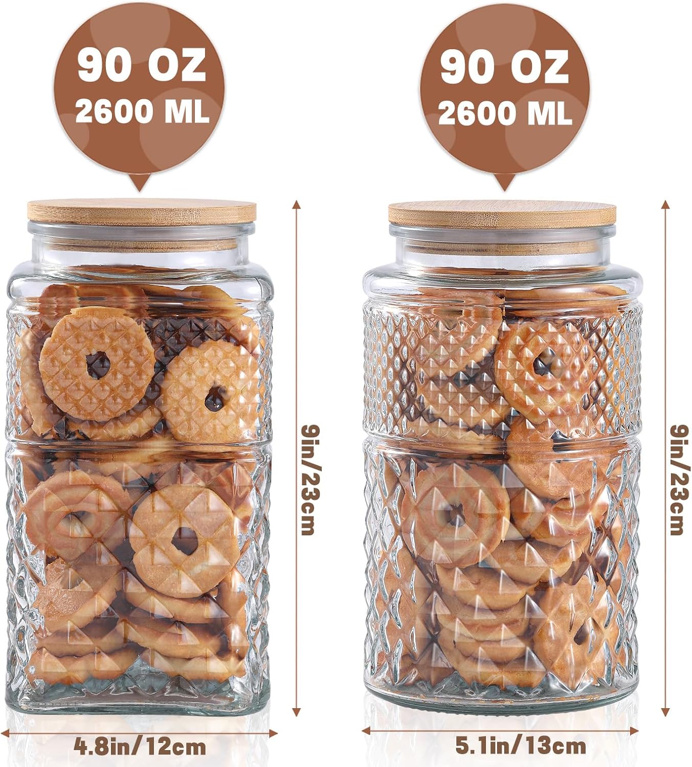 0.7Gallon/2600ml Glass Cookie  – обзор и цена Food Storage Jars