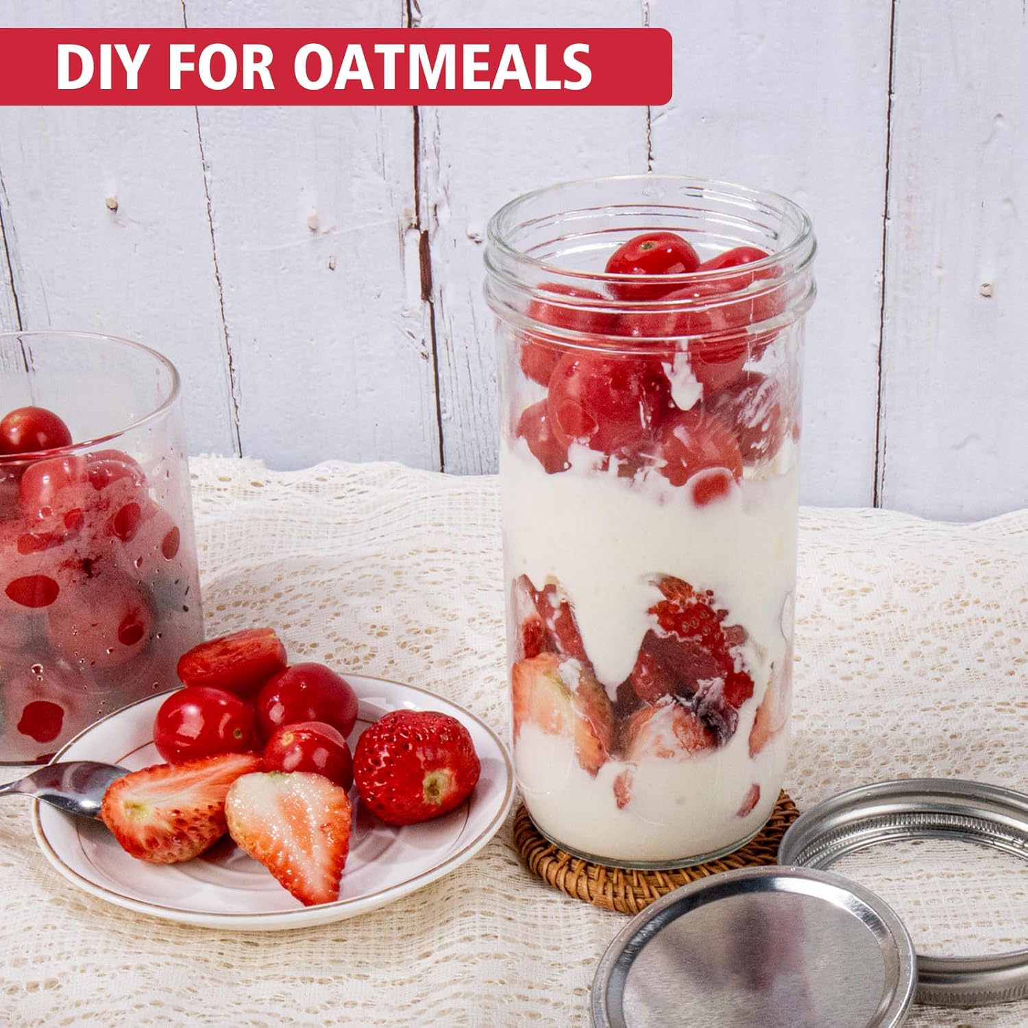 Jars Wide Mouth 6 Pack, 24oz G – обзор и цена Food Storage Jars