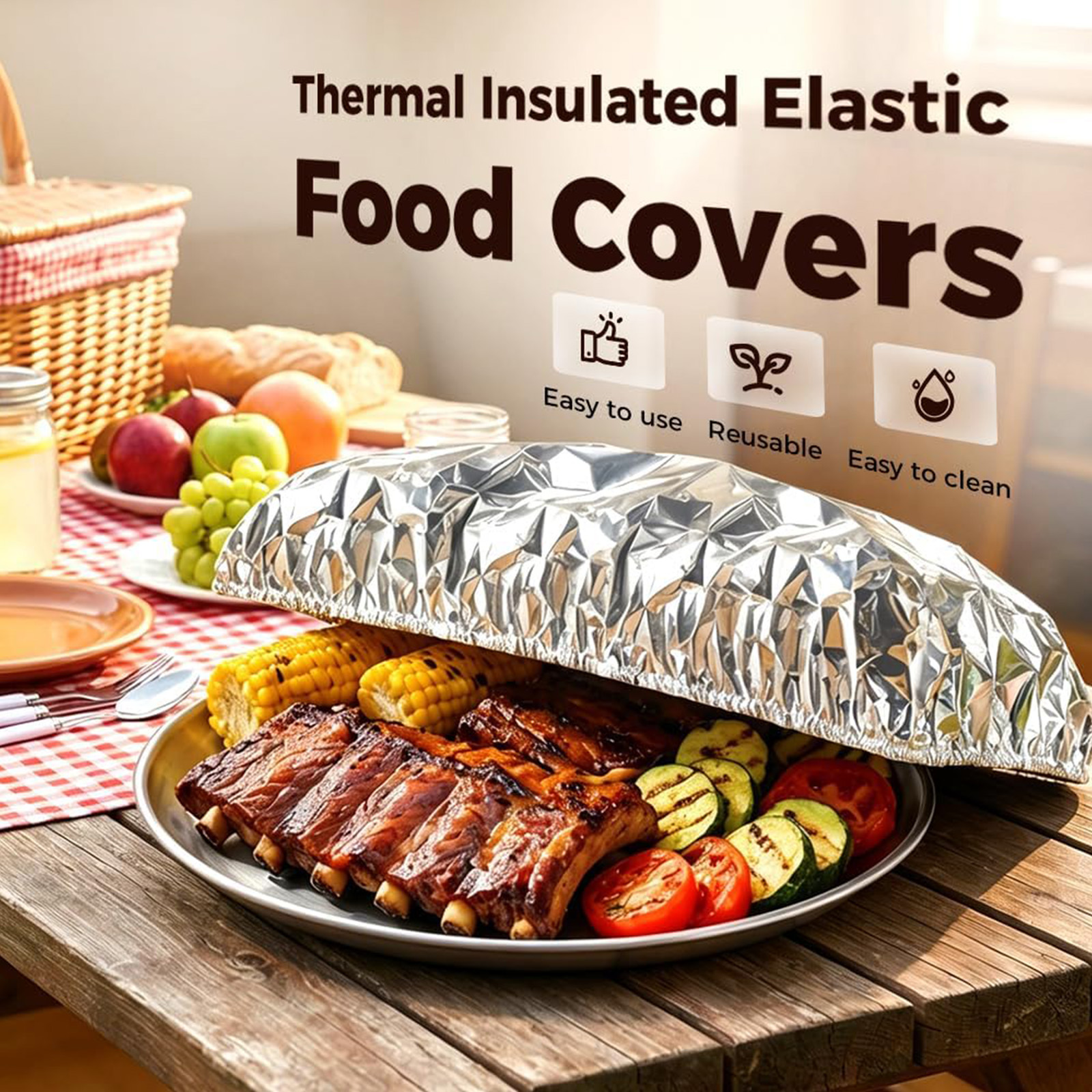 30/60/90PCS Aluminum Foil Insu – обзор и цена Food Storage To Keep Warm